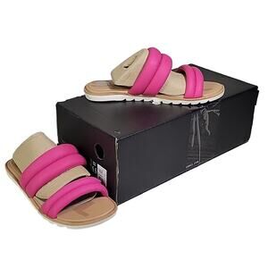 Sorel Ella II Puff Slide Fuchsia Fizz Sandal Womens Size 5.5 NEW